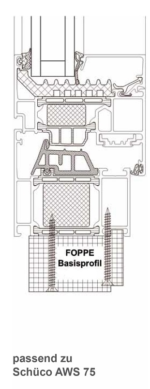 Bild von FOPPE Basisprof. AWS75 21/25mm, 1200mm,Pak 10Stk.