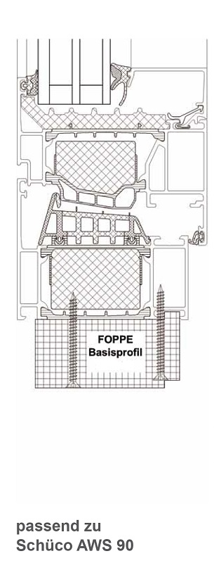 Bild von FOPPE Basisprof. AWS90 46/50mm, 2400mm,Pak 10Stk.