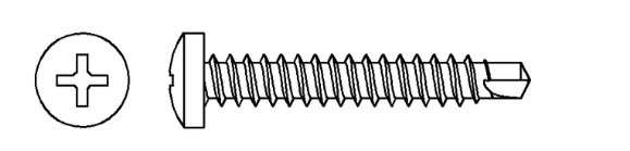Bild von Bohrschraube 6,3x32mm, VE=500 Stk.