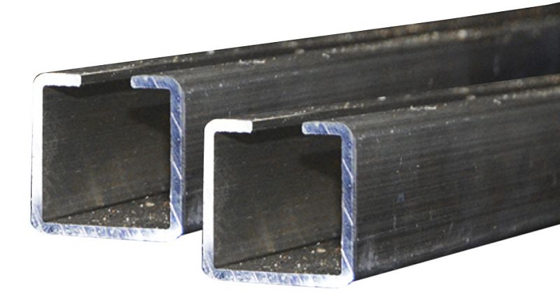 Bild von Schlitzrohr 30x30 Stahl roh., Stange 6 m