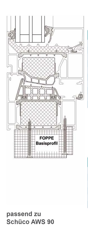 Bild von FOPPE Basispr. HE110/W72 21/25mm, 2400mm,Pak 10Stk.