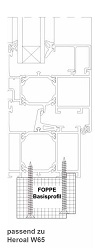 Bild von FOPPE Basispr. HE110/W72 56/60mm, 2400mm,Pak 10Stk.