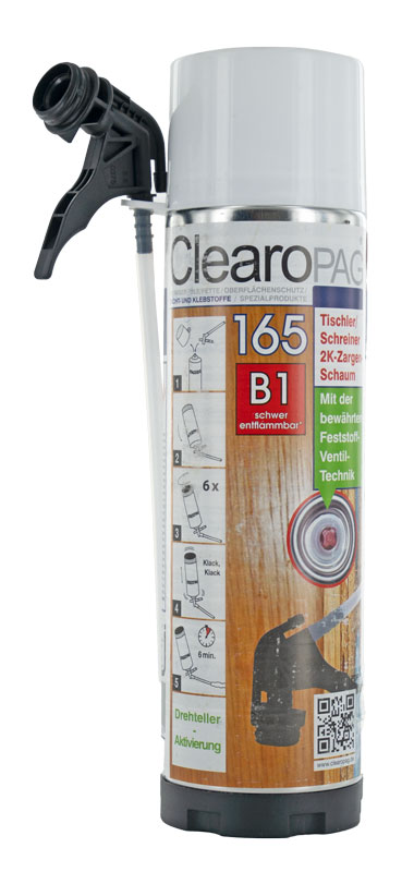 Bild von ClearoPAG 165 2K-Zargen-Schaum B1 400ml,Pak.12