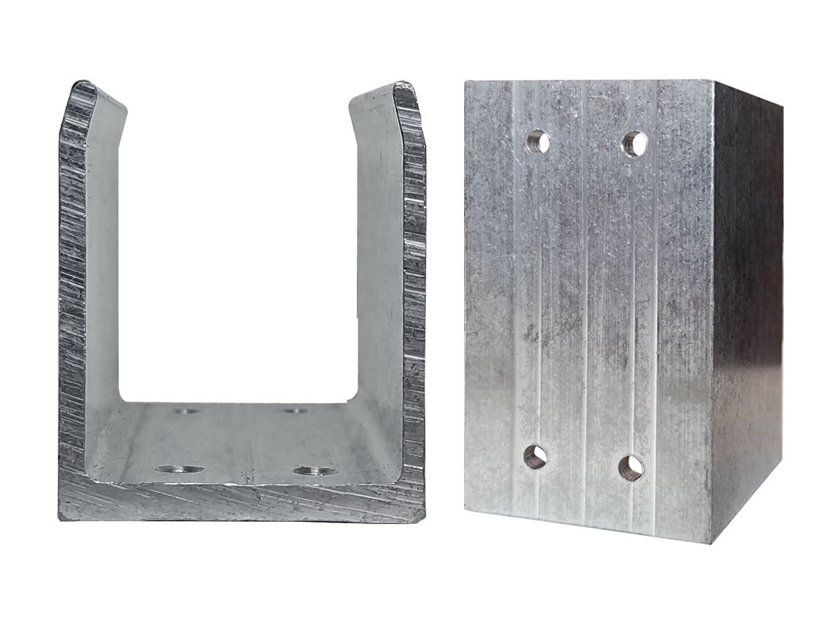 Bild von T-Verbinder p.z. FWS 50
mit 4 x Bohrungen für Riegel 322450
mit einer Bautiefe von 180mm