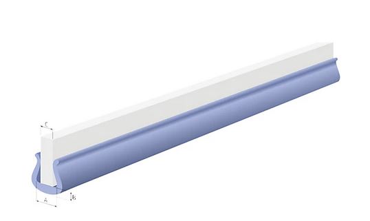 Bild von U-Profil Kantenschutz PE blau   5-15mm,VE280St