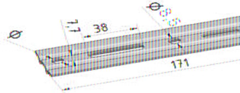 Bild von Montagelasche L 171x40x1,5, HVinn Pak100