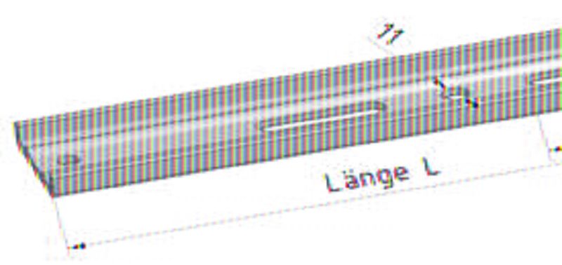 Bild von Montagelasche XL 275x40x3,Bo 11 Pak 50