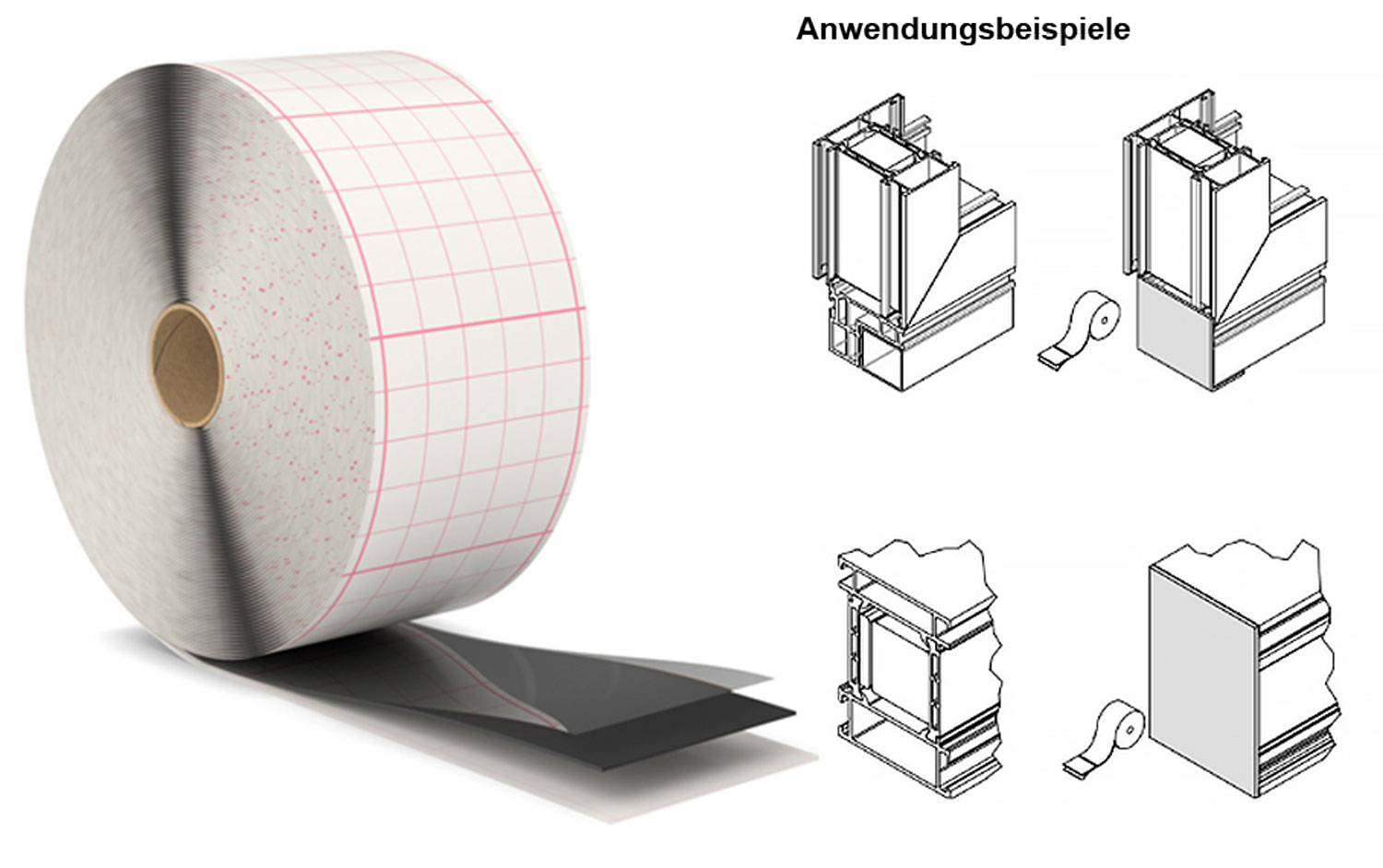 Bild von Butyl-Profildichtband 1,5x75mm,VE=4Rollen a 25 m